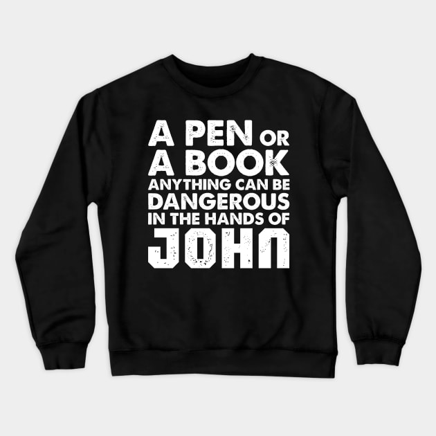 A Pen or A Book Crewneck Sweatshirt by boldifieder